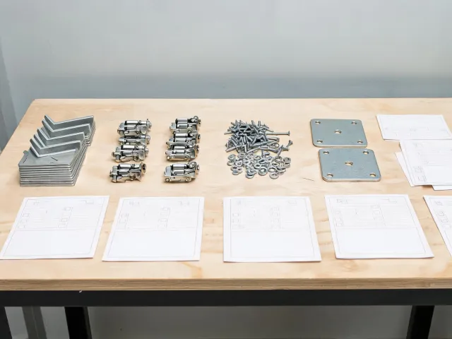 OEM hardware kit table