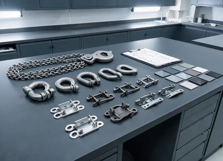 Hardware service desk with lifting and cabinet components